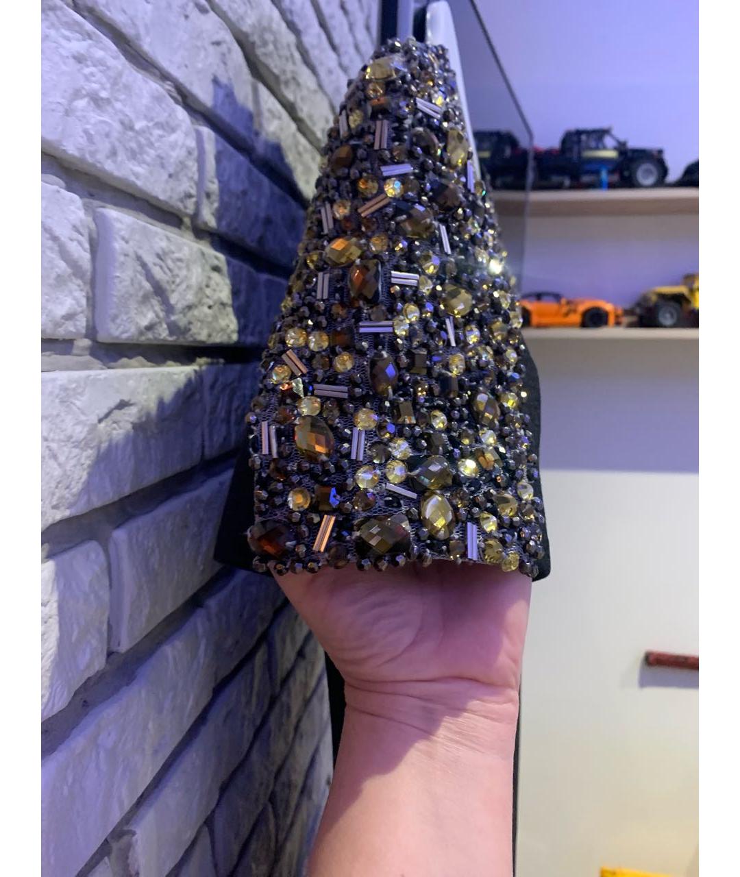 BURBERRY Антрацитовое полиэстеровое коктейльное платье, фото 4