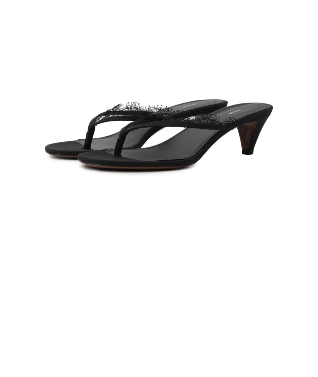 NEOUS Черные текстильные мюли, фото 7