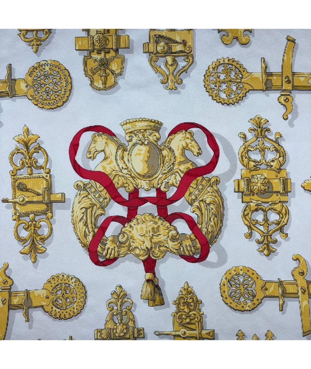 HERMES Мульти шелковый платок, фото 5