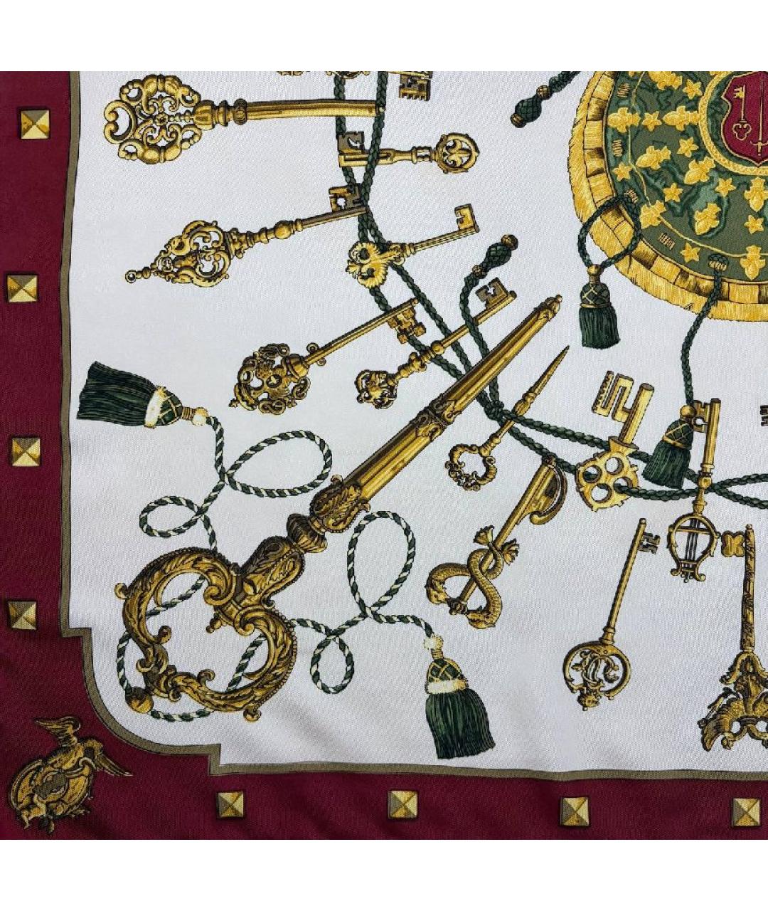 HERMES Мульти шелковый платок, фото 4