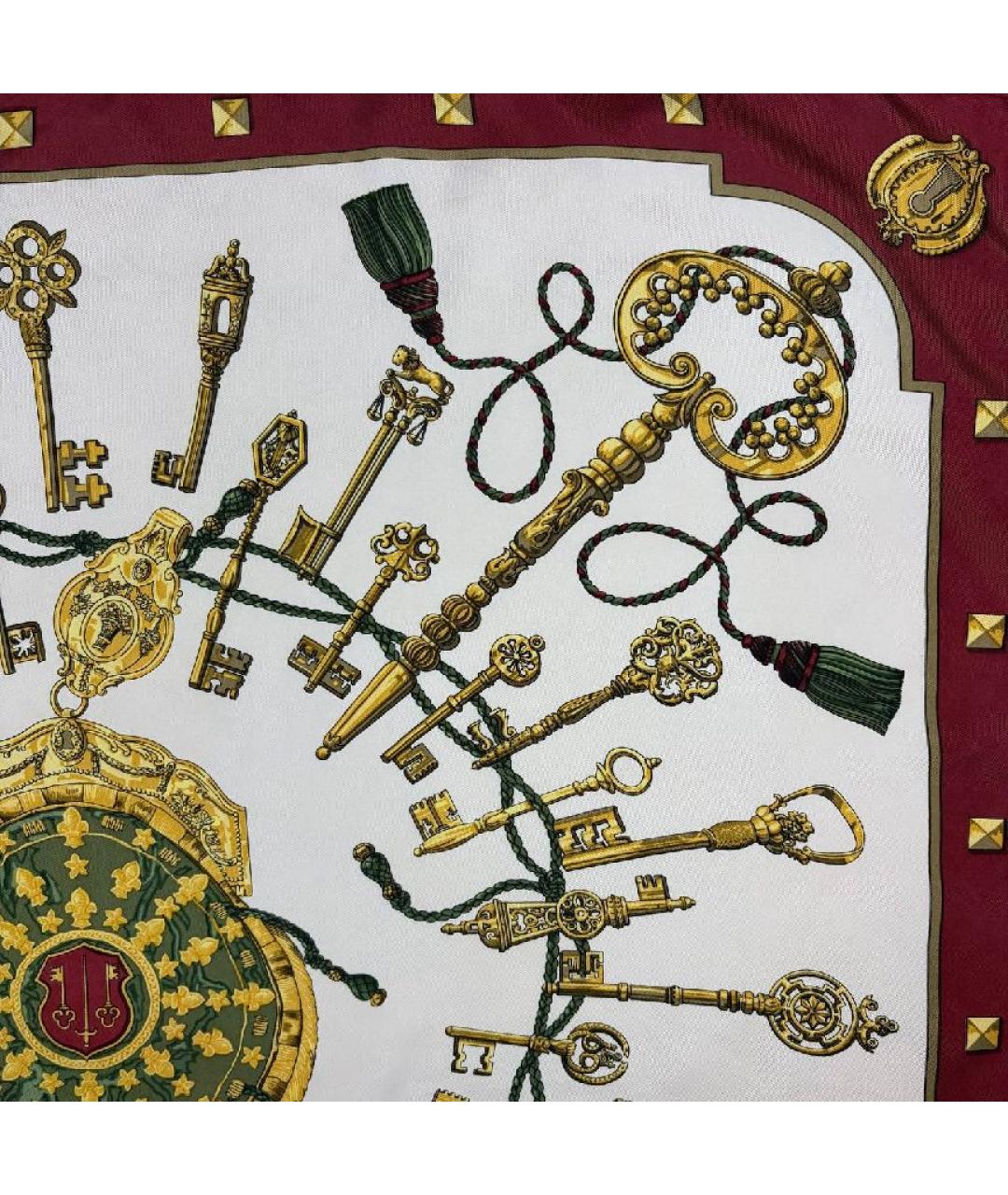 HERMES Мульти шелковый платок, фото 6