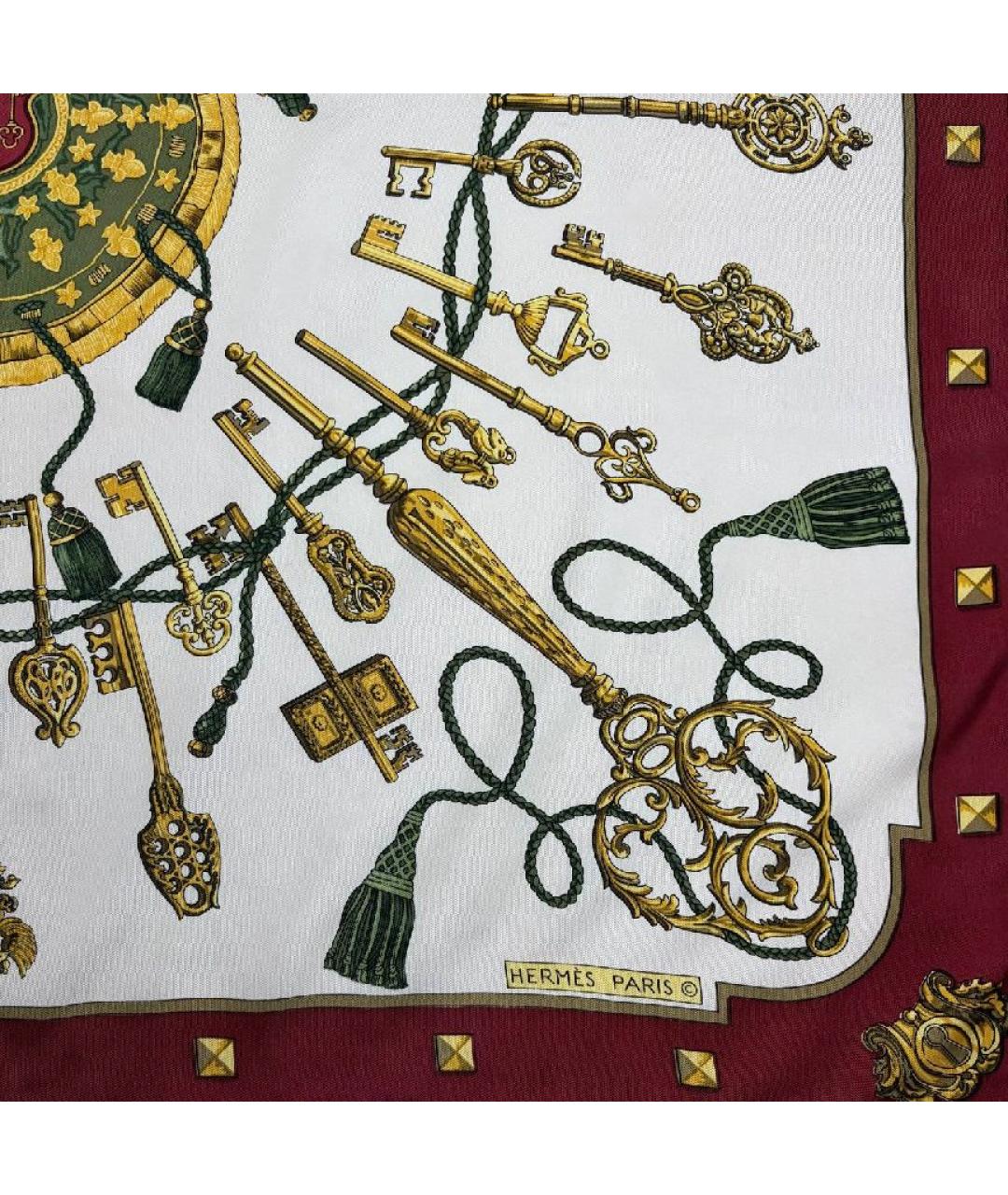 HERMES Мульти шелковый платок, фото 7