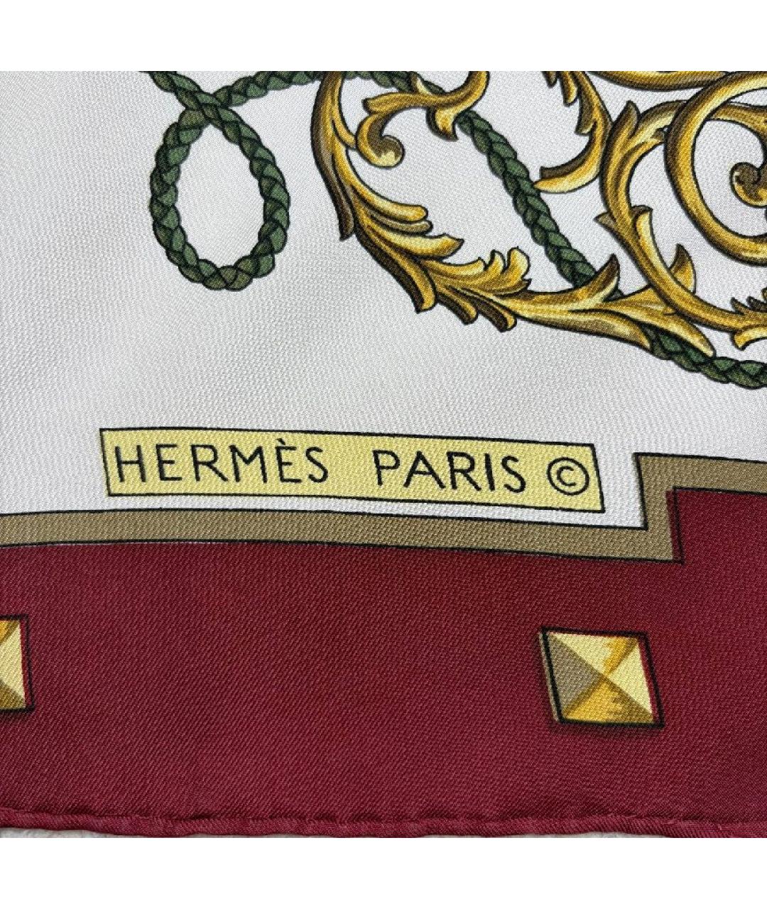 HERMES Мульти шелковый платок, фото 2