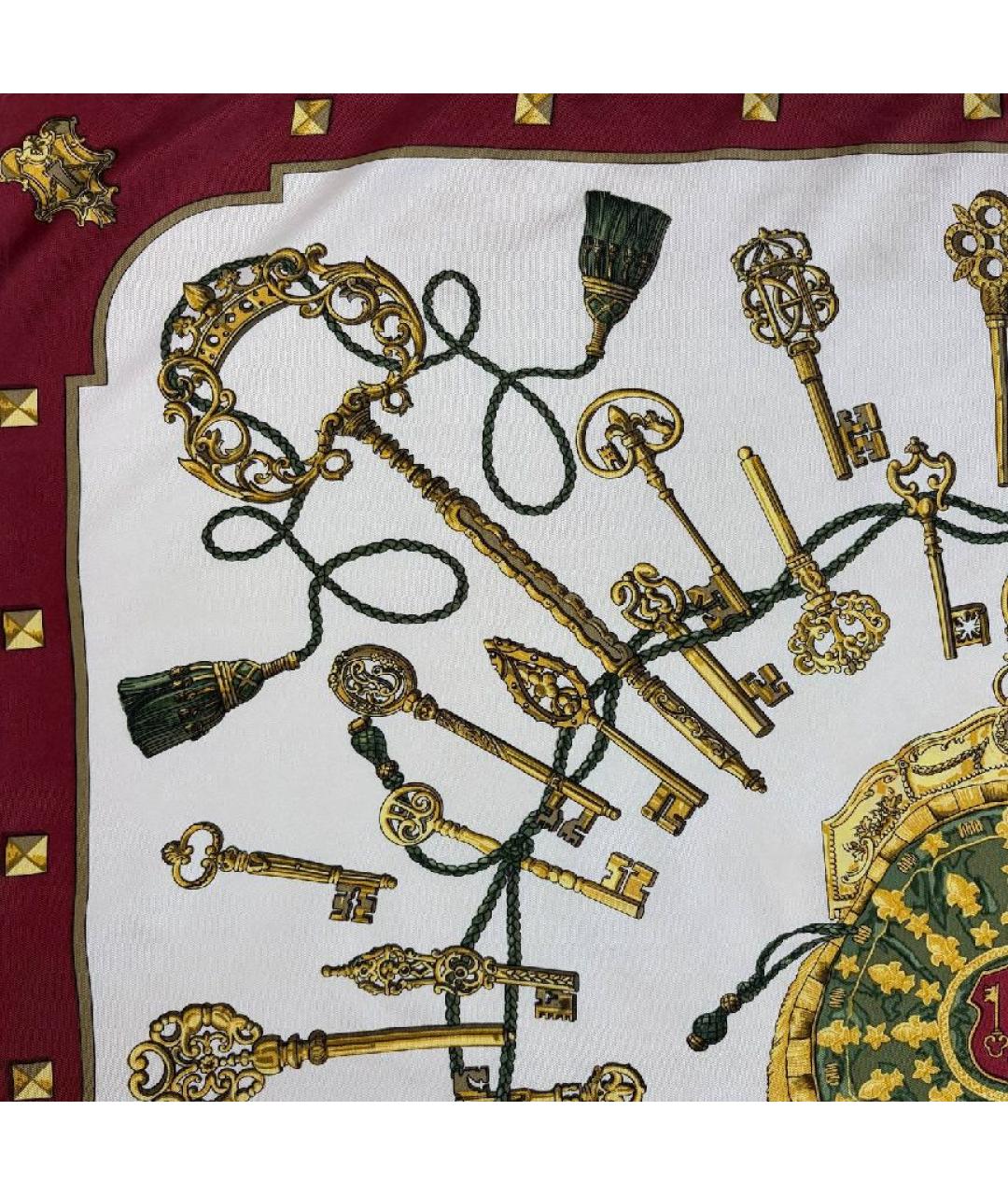 HERMES Мульти шелковый платок, фото 5