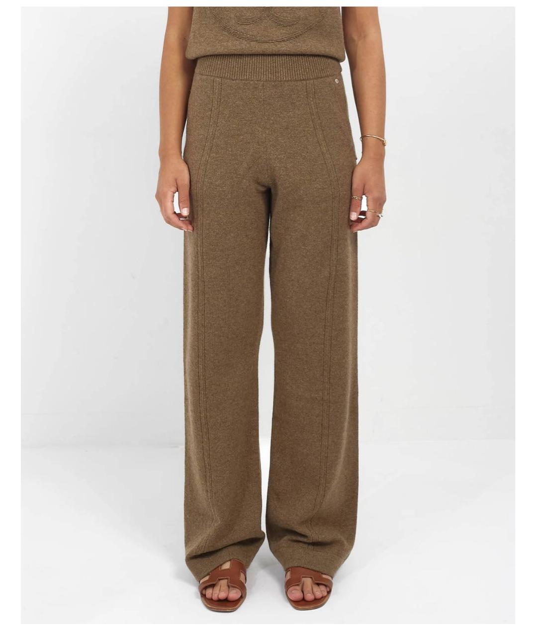 HERMES Черный кашемировый костюм с брюками, фото 7