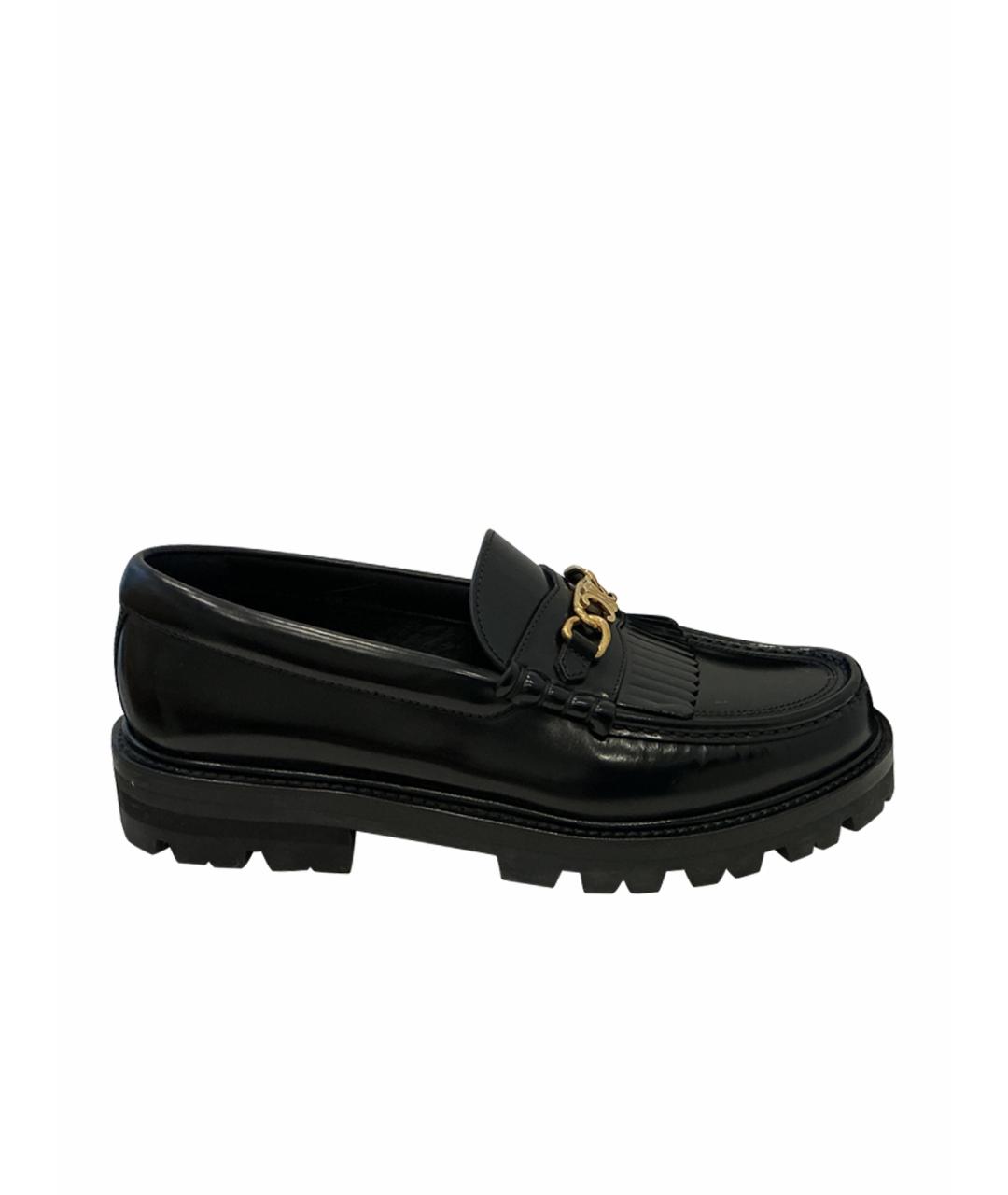 CELINE Черные кожаные лоферы, фото 7