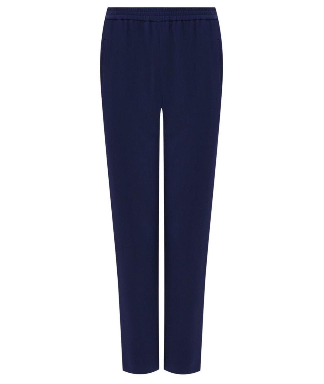 STELLA MCCARTNEY Темно-синие вискозные прямые брюки, фото 1