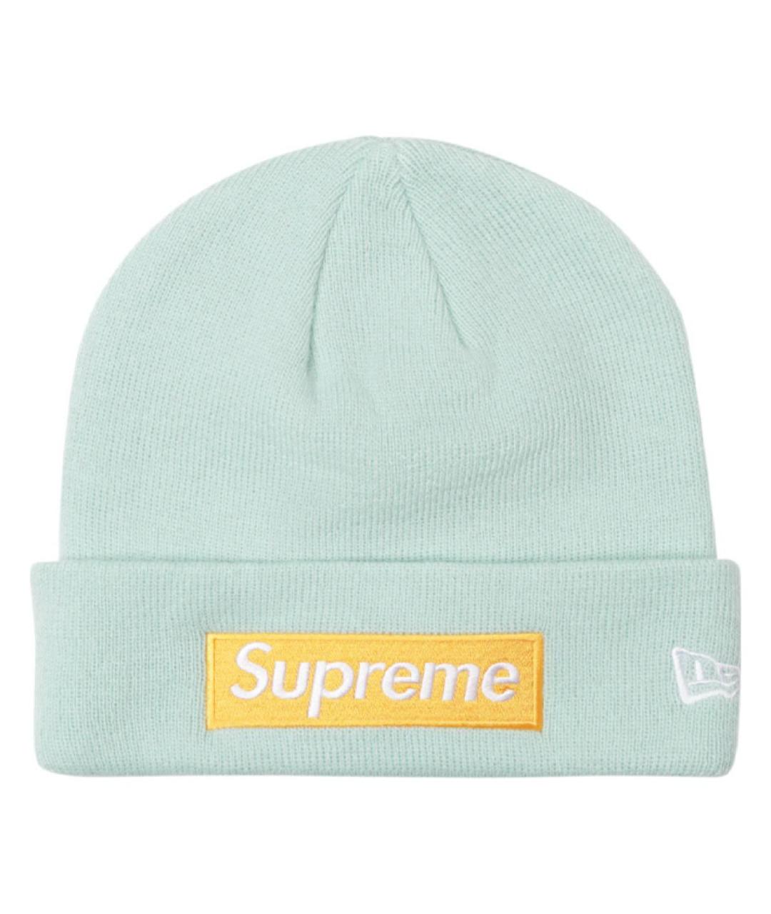 SUPREME Голубая шапка, фото 1