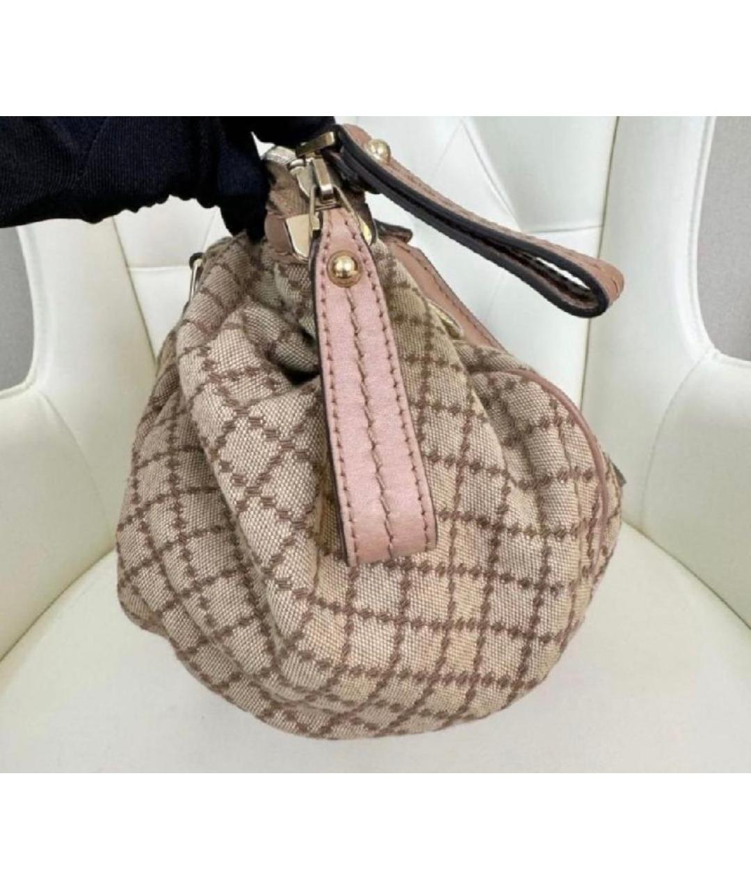GUCCI Бежевая жаккардовая сумка тоут, фото 4