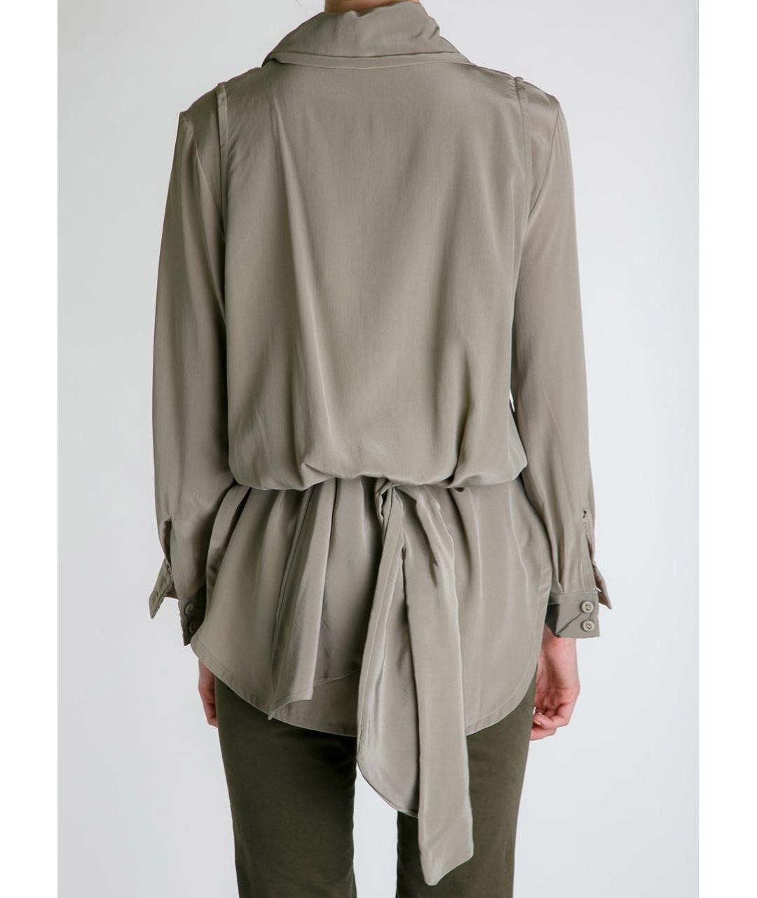 VIKTOR & ROLF Бежевая шелковая блузы, фото 5