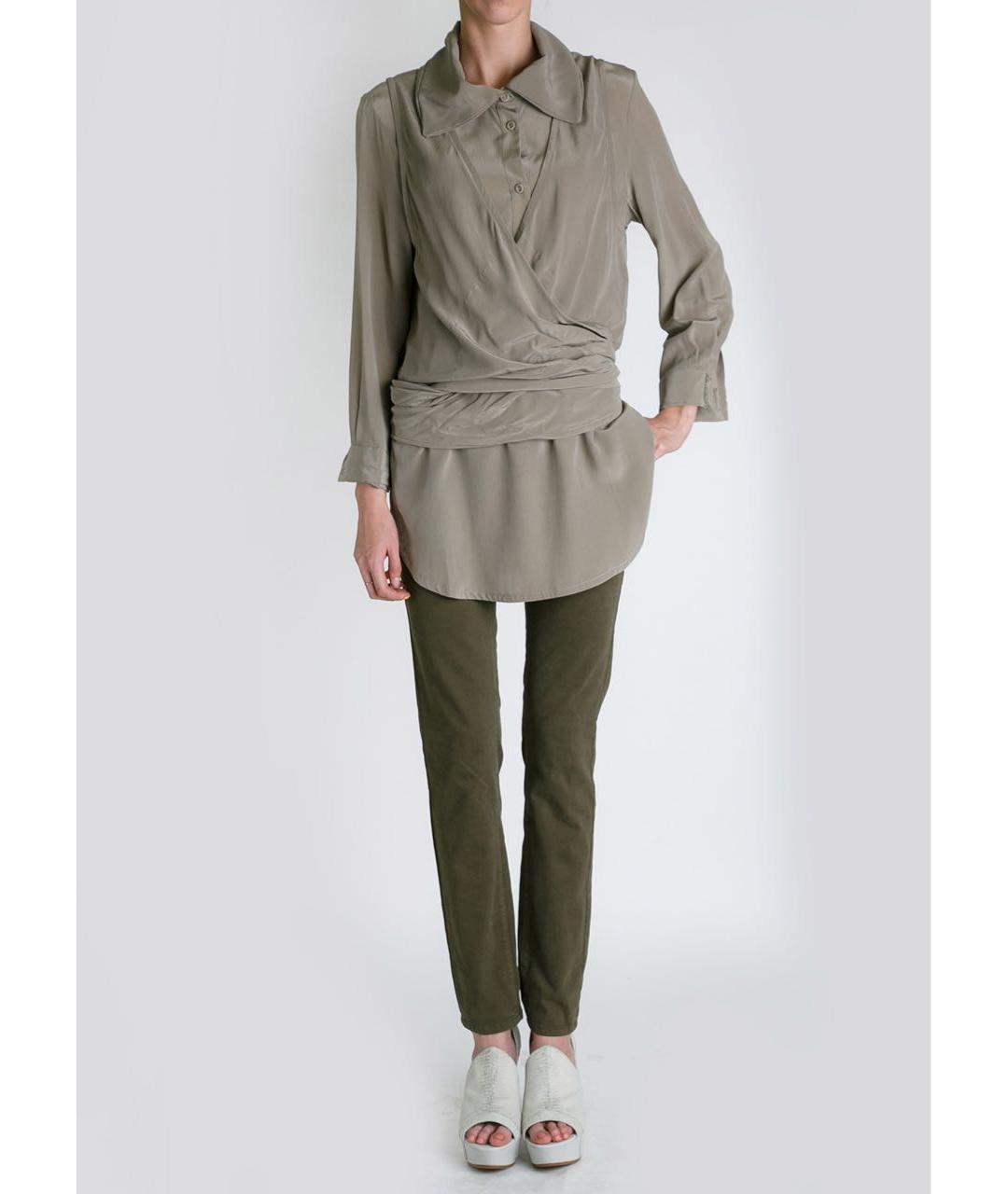 VIKTOR & ROLF Бежевая шелковая блузы, фото 4