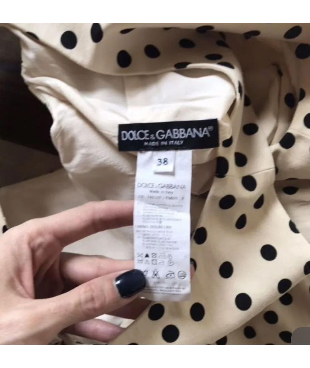 DOLCE&GABBANA Белое коктейльное платье, фото 4