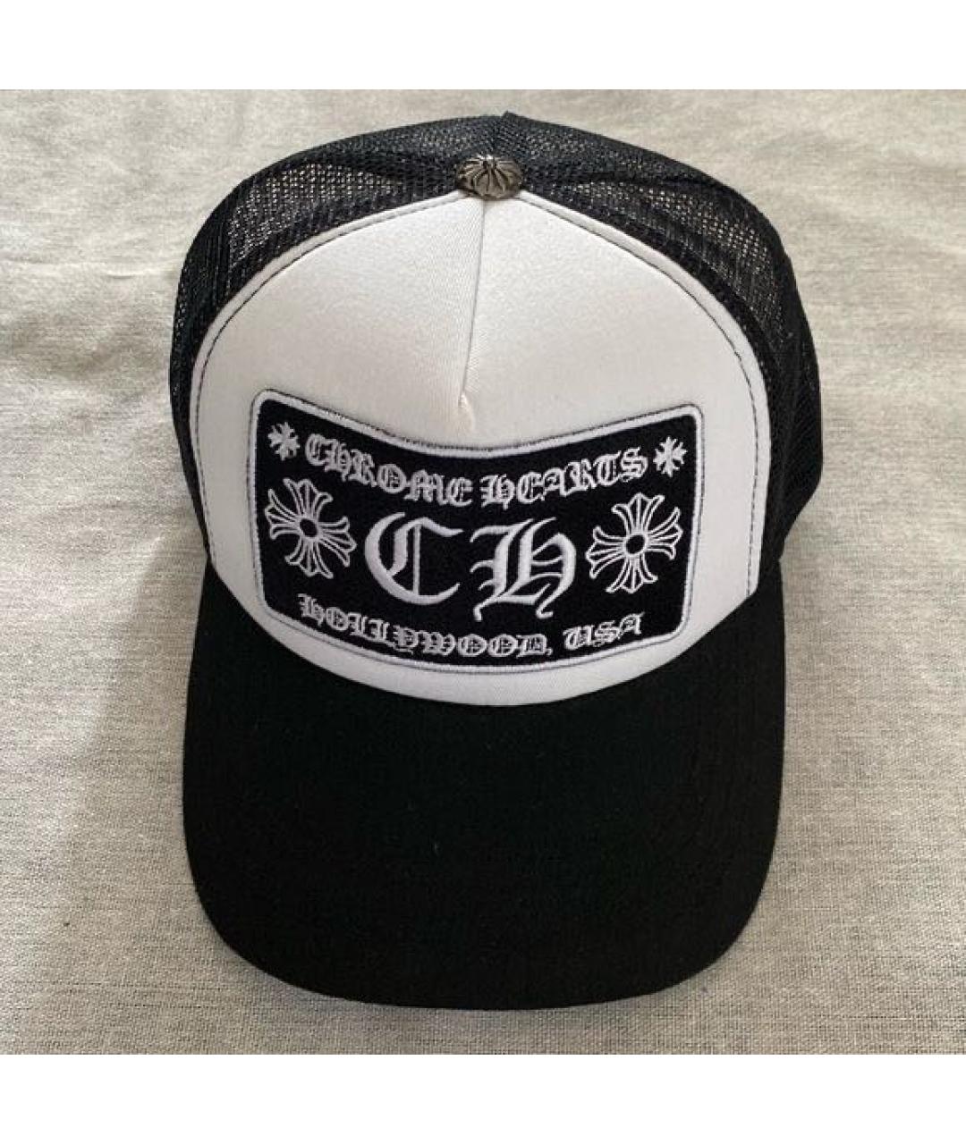 CHROME HEARTS Черная хлопковая кепка, фото 4