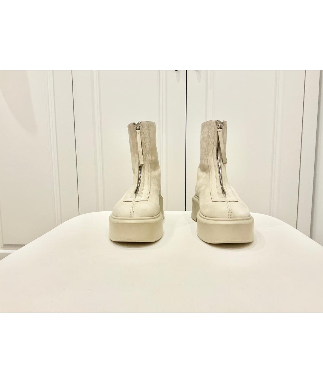 THE ROW Бежевые кожаные полусапоги, фото 2