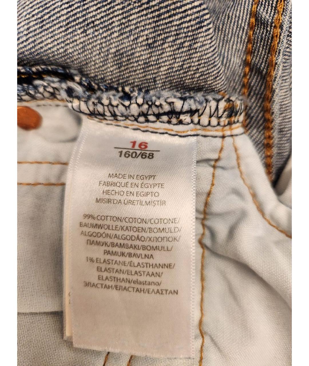 POLO RALPH LAUREN Синие хлопковые детские джинсы, фото 9