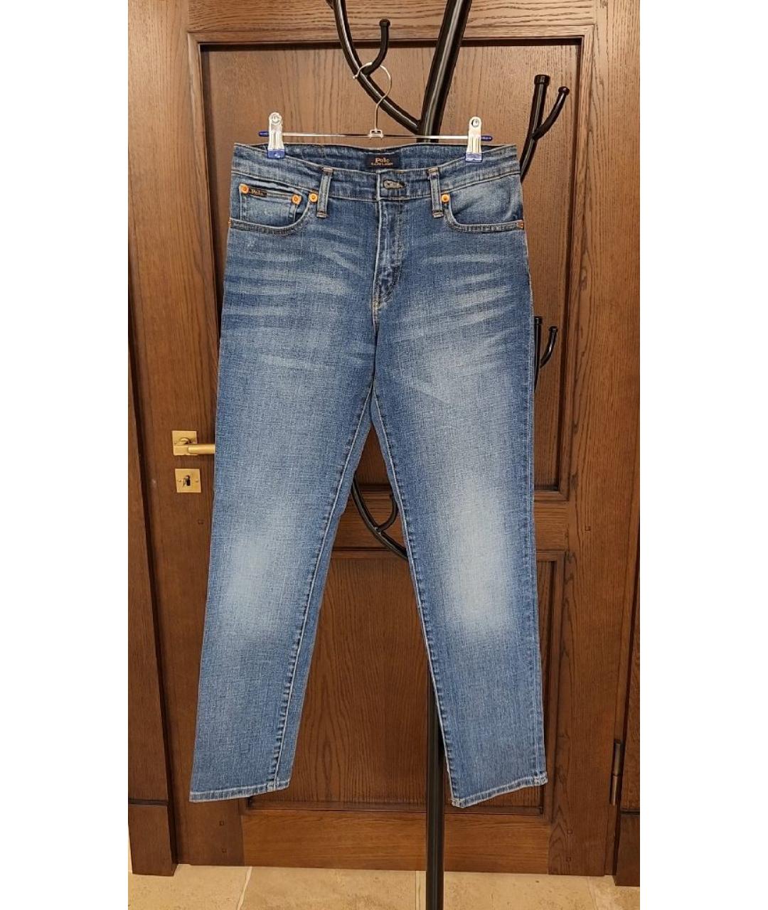 POLO RALPH LAUREN Синие хлопковые детские джинсы, фото 10