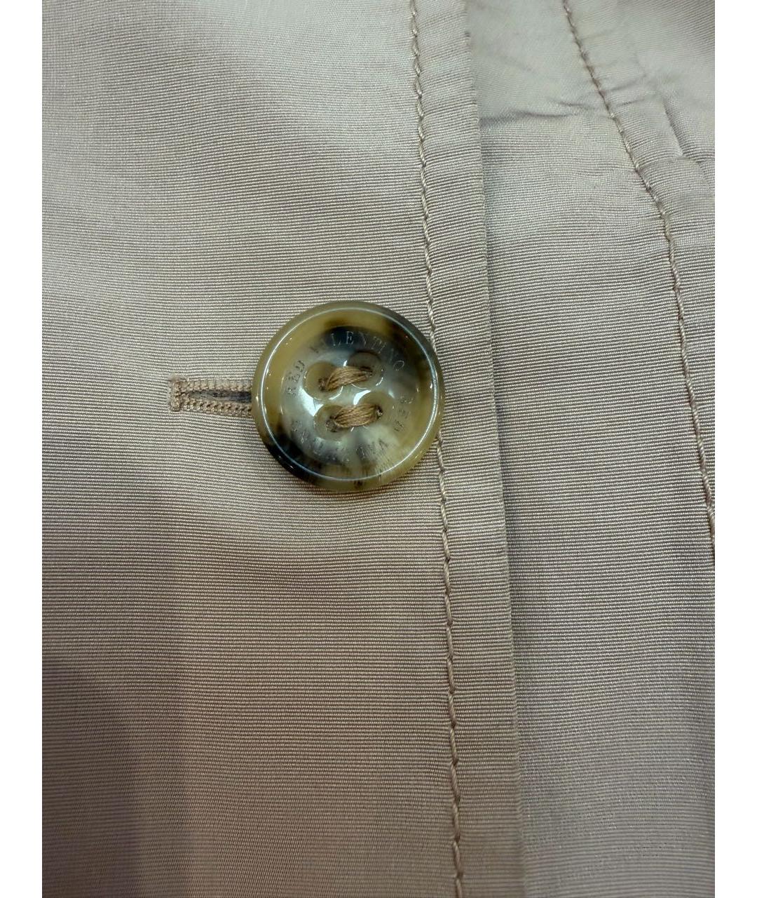 RED VALENTINO Бежевый полиэстеровый тренч/плащ, фото 5