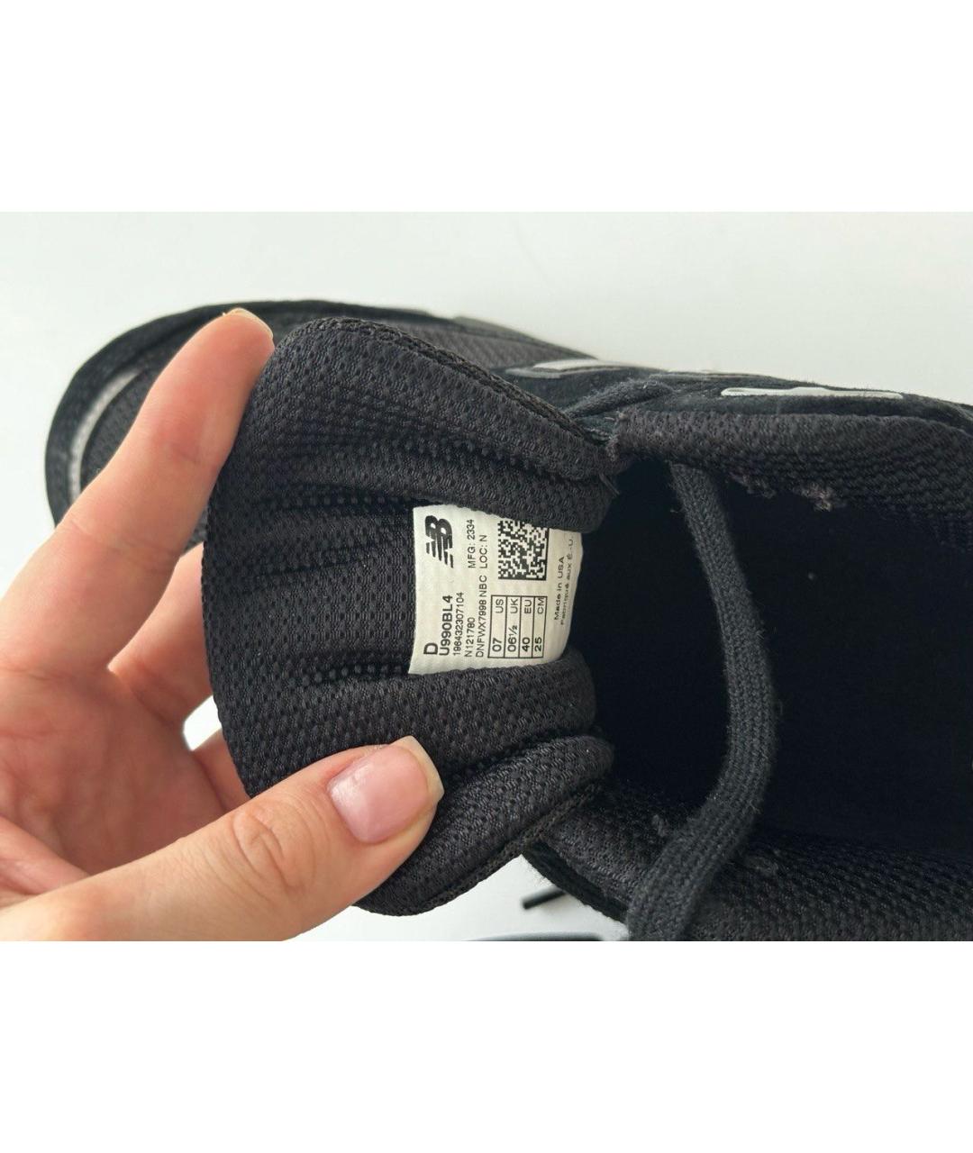 NEW BALANCE Черные замшевые кроссовки, фото 6