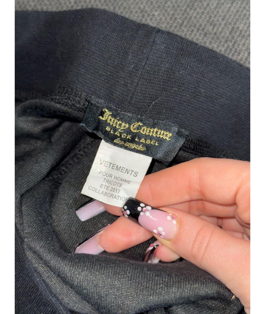 VETEMENTS Черный бархатный костюм с брюками, фото 6