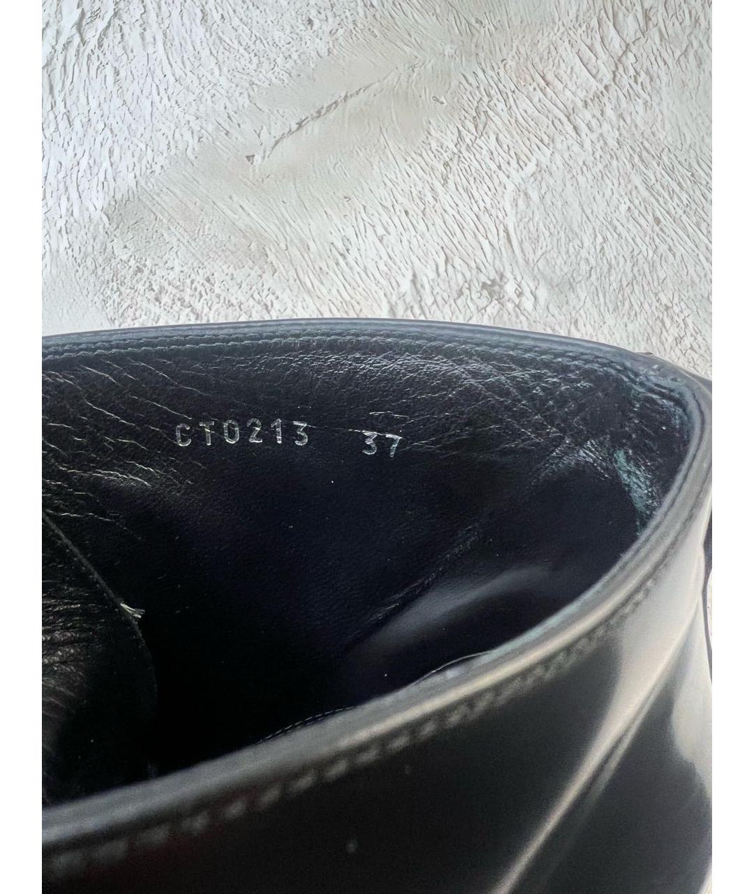 DOLCE&GABBANA Черные кожаные ботильоны, фото 8