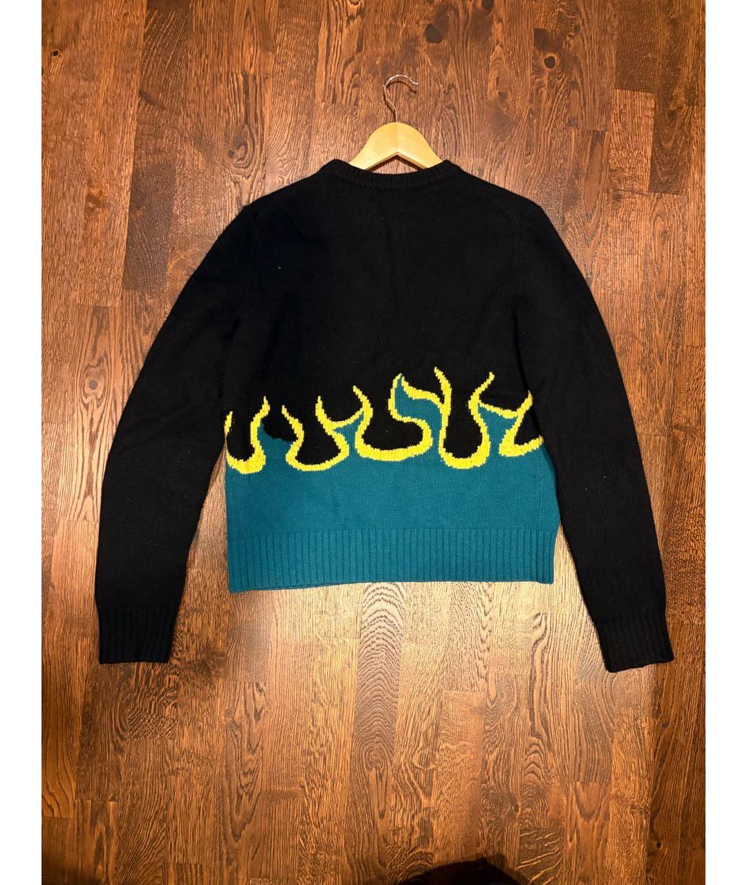 PRADA Черный шерстяной джемпер / свитер, фото 2