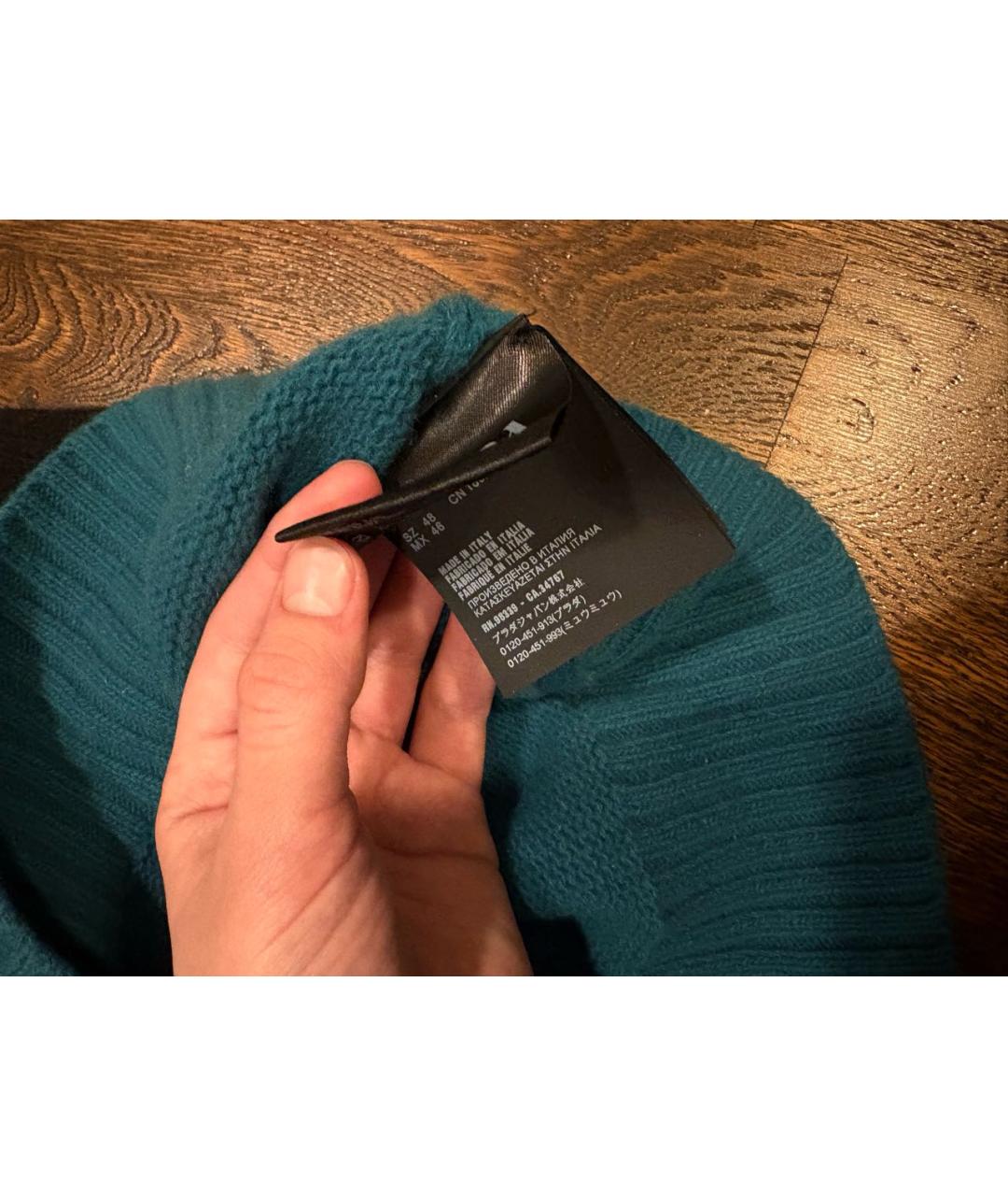 PRADA Черный шерстяной джемпер / свитер, фото 4