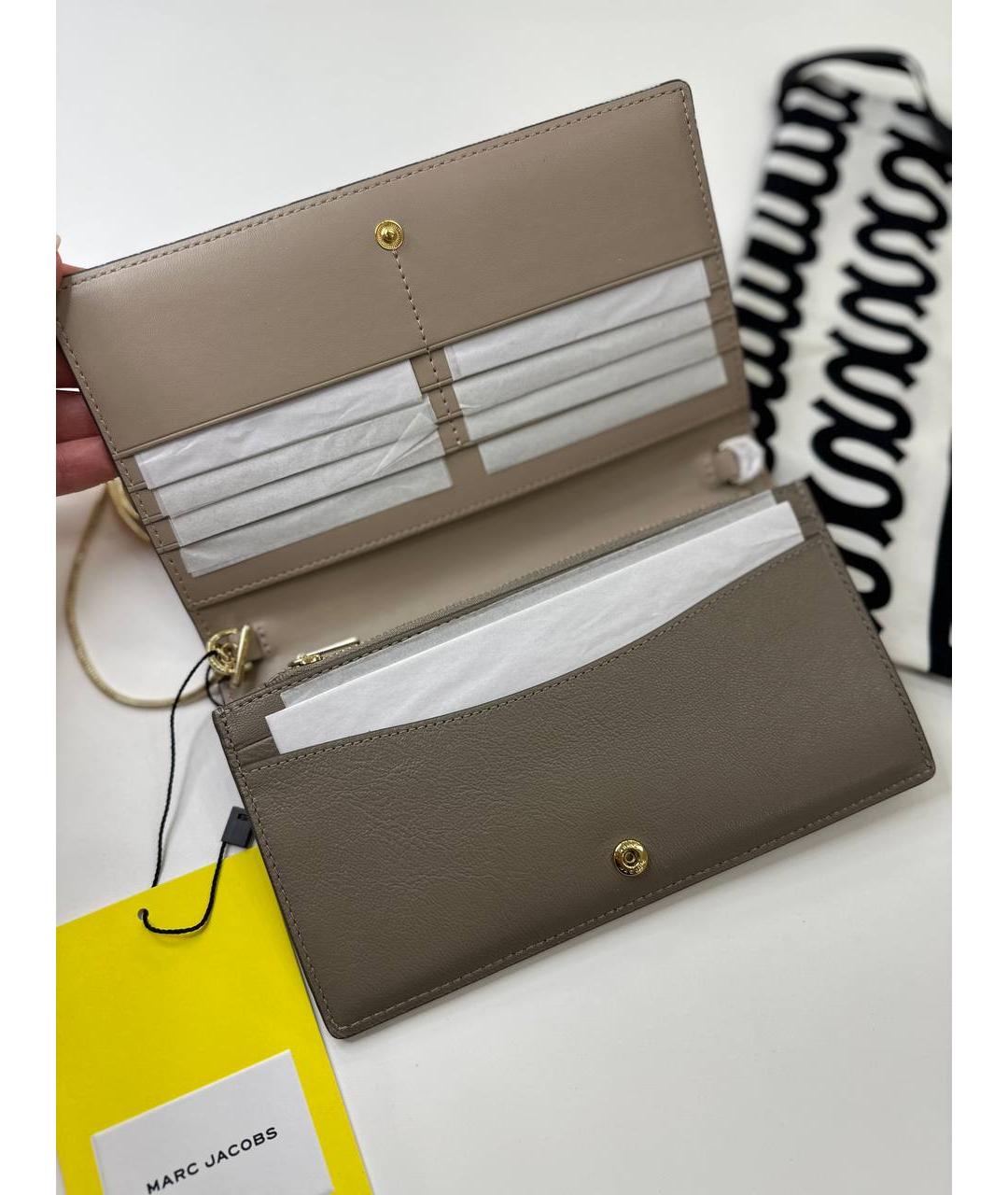 MARC JACOBS Серая кожаная сумка через плечо, фото 5