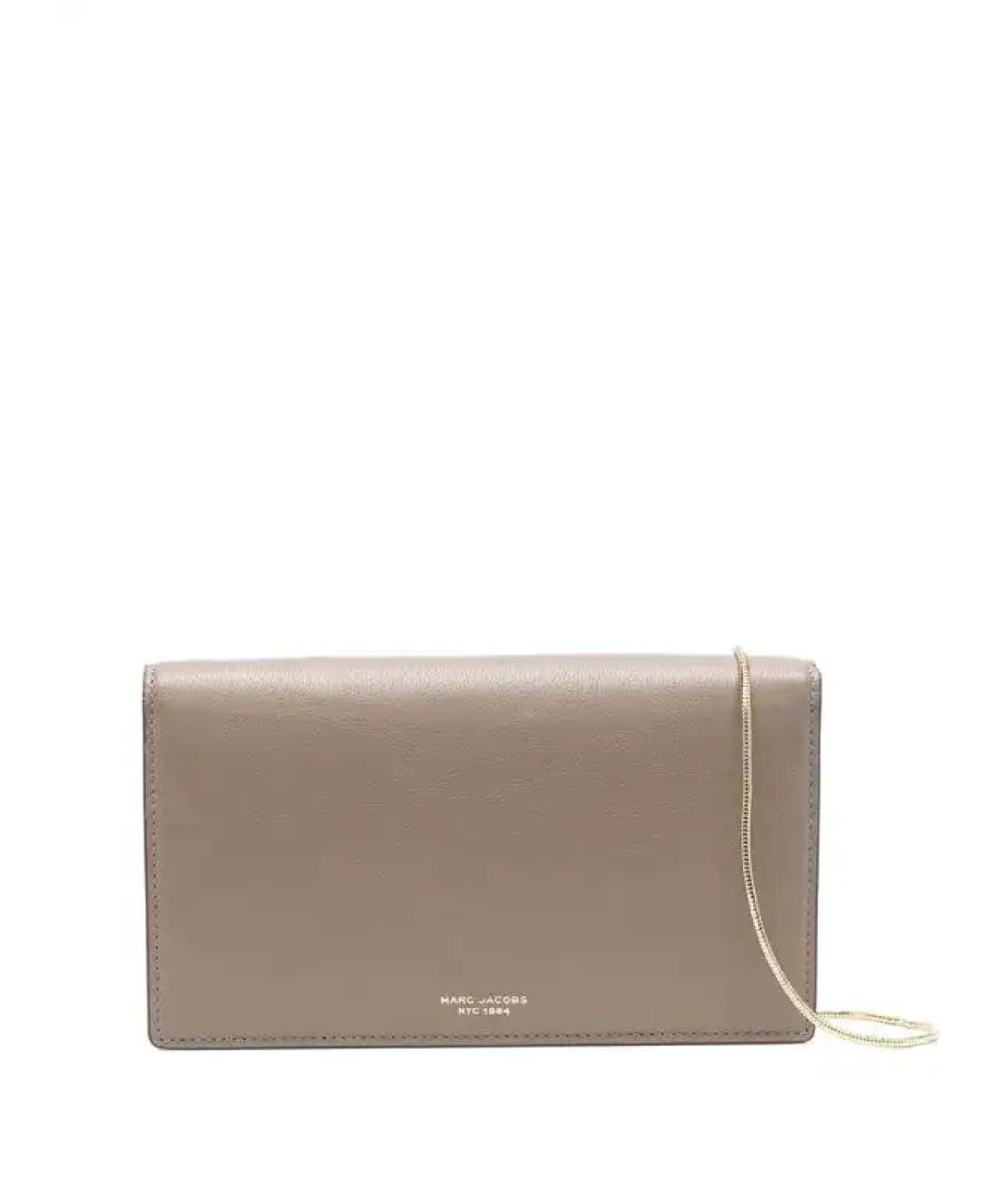 MARC JACOBS Серая кожаная сумка через плечо, фото 8