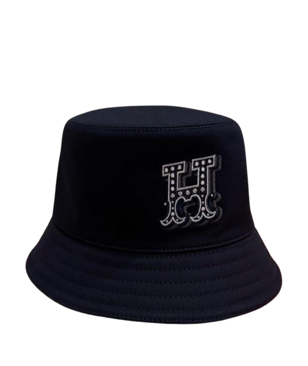 HERMES Темно-синяя хлопковая панама, фото 1
