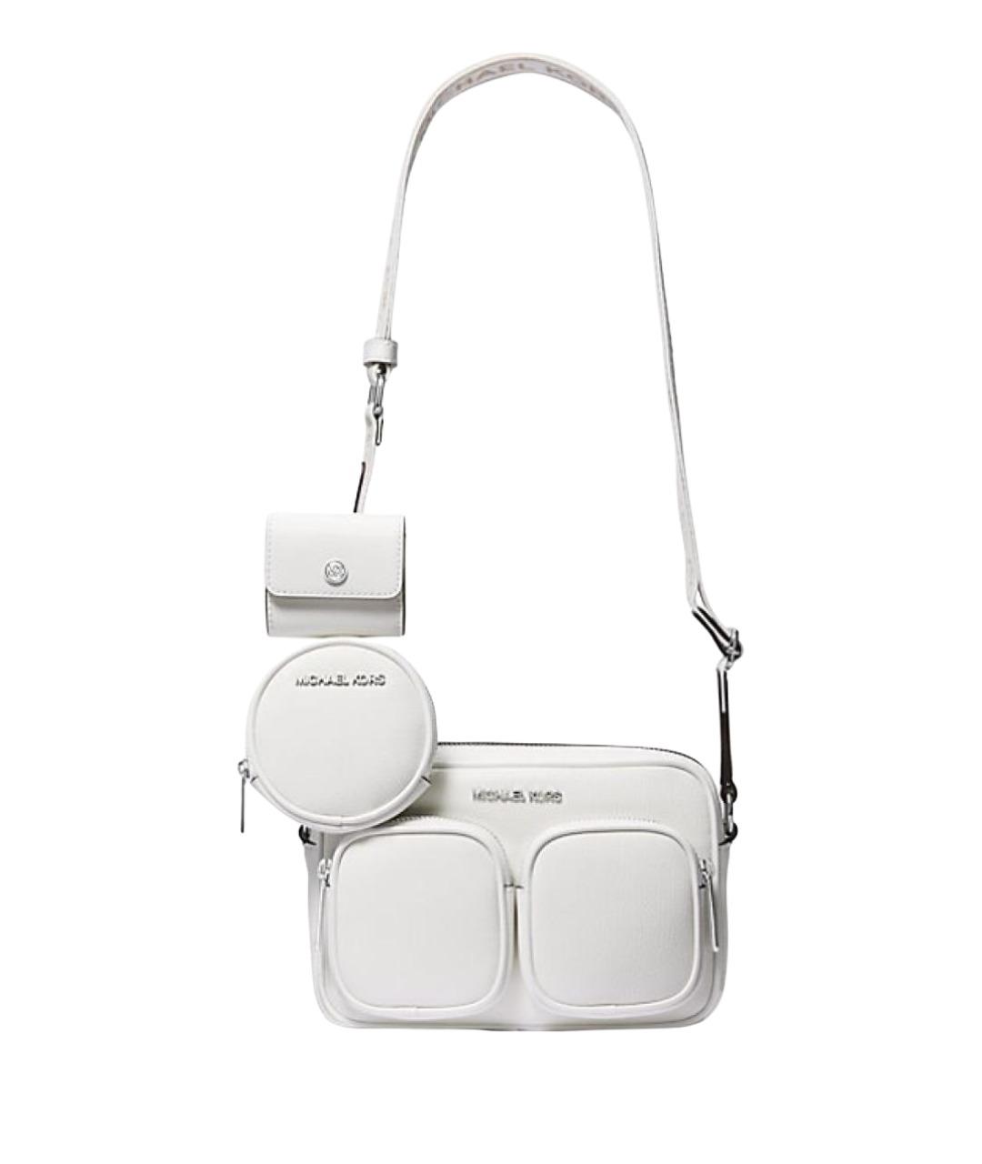 MICHAEL KORS Белая кожаная сумка через плечо, фото 1