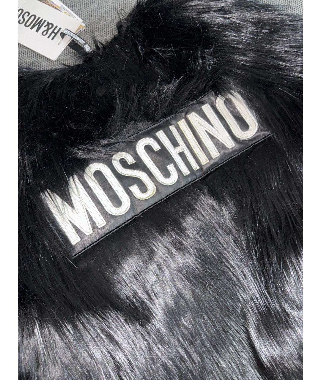 MOSCHINO Черная шерстяная шуба, фото 7