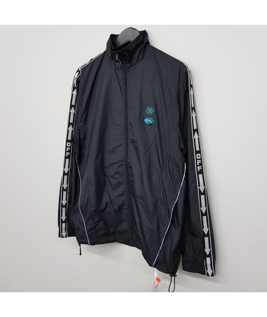 OFF-WHITE Черная полиамидовая куртка, фото 8