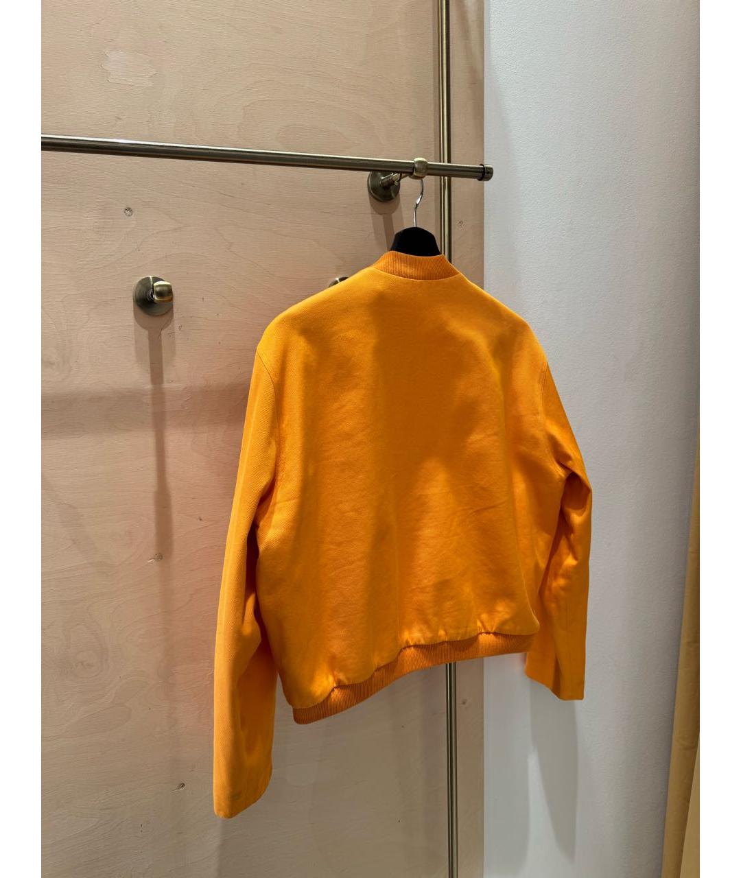 HERMES Оранжевый шелковый жакет/пиджак, фото 2