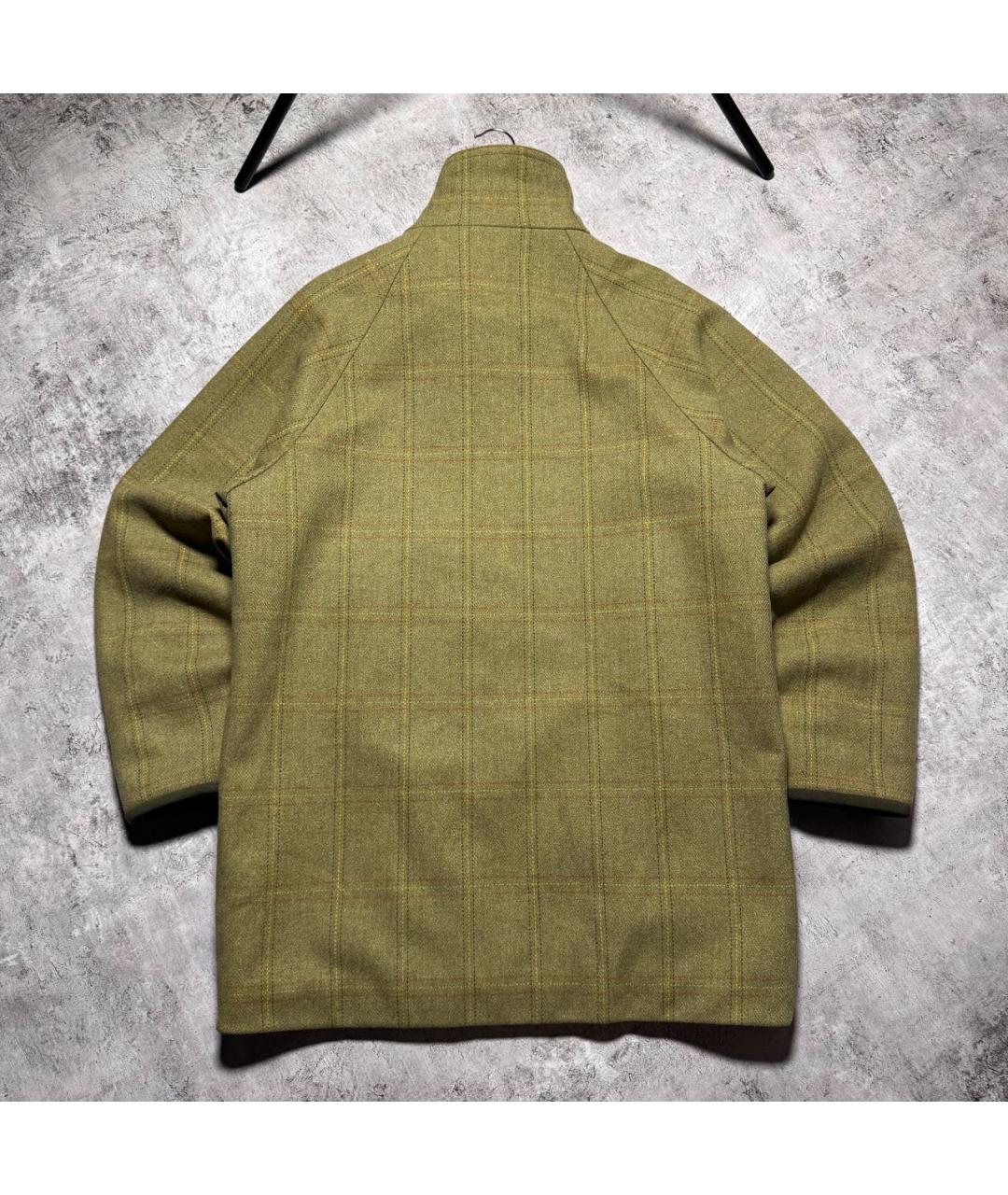 BARBOUR Зеленая твидовая куртка, фото 4