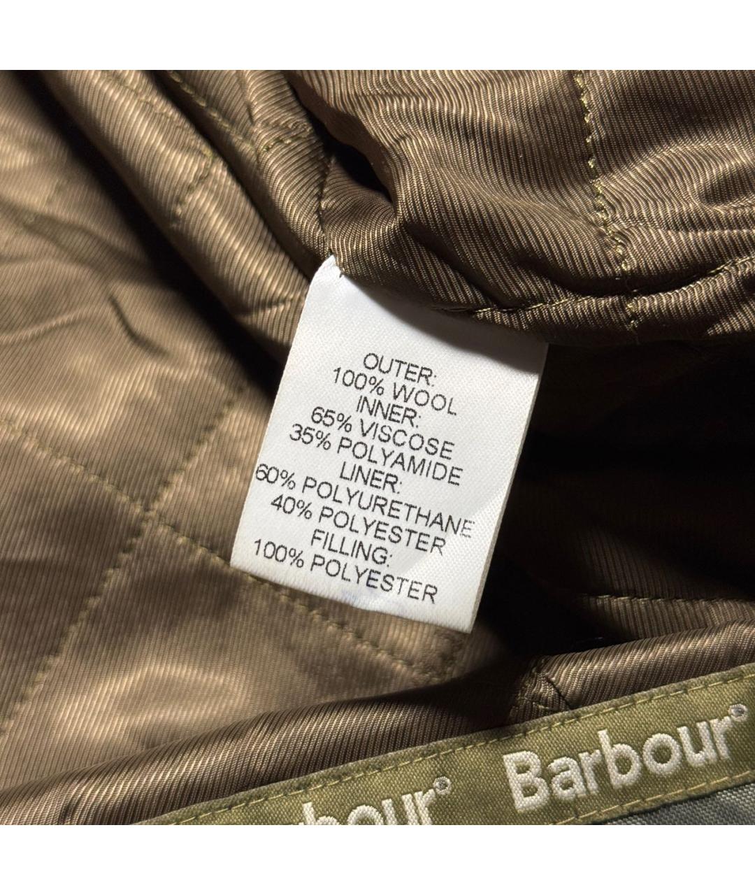 BARBOUR Зеленая твидовая куртка, фото 7