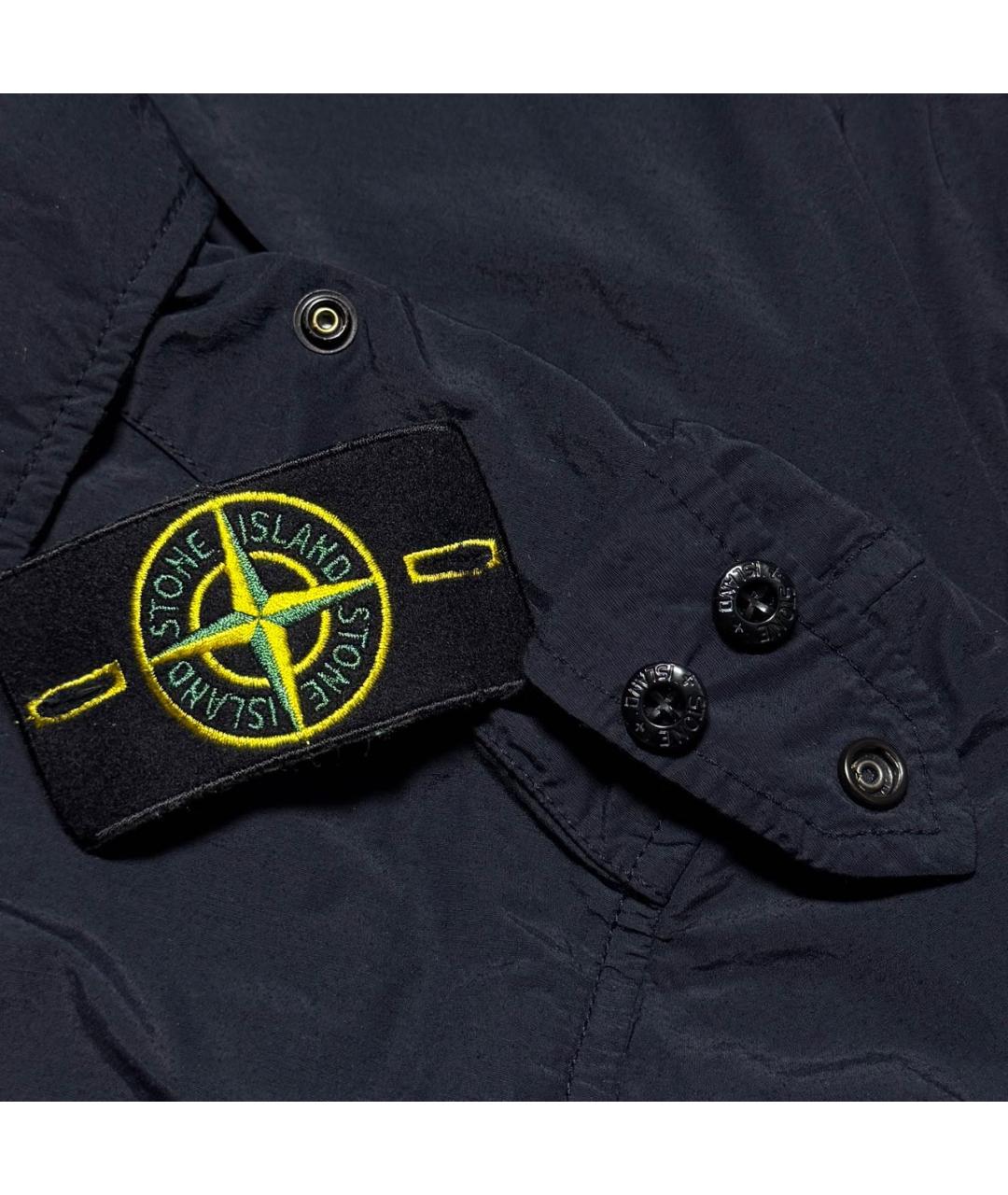 STONE ISLAND Темно-синяя полиамидовая куртка, фото 6