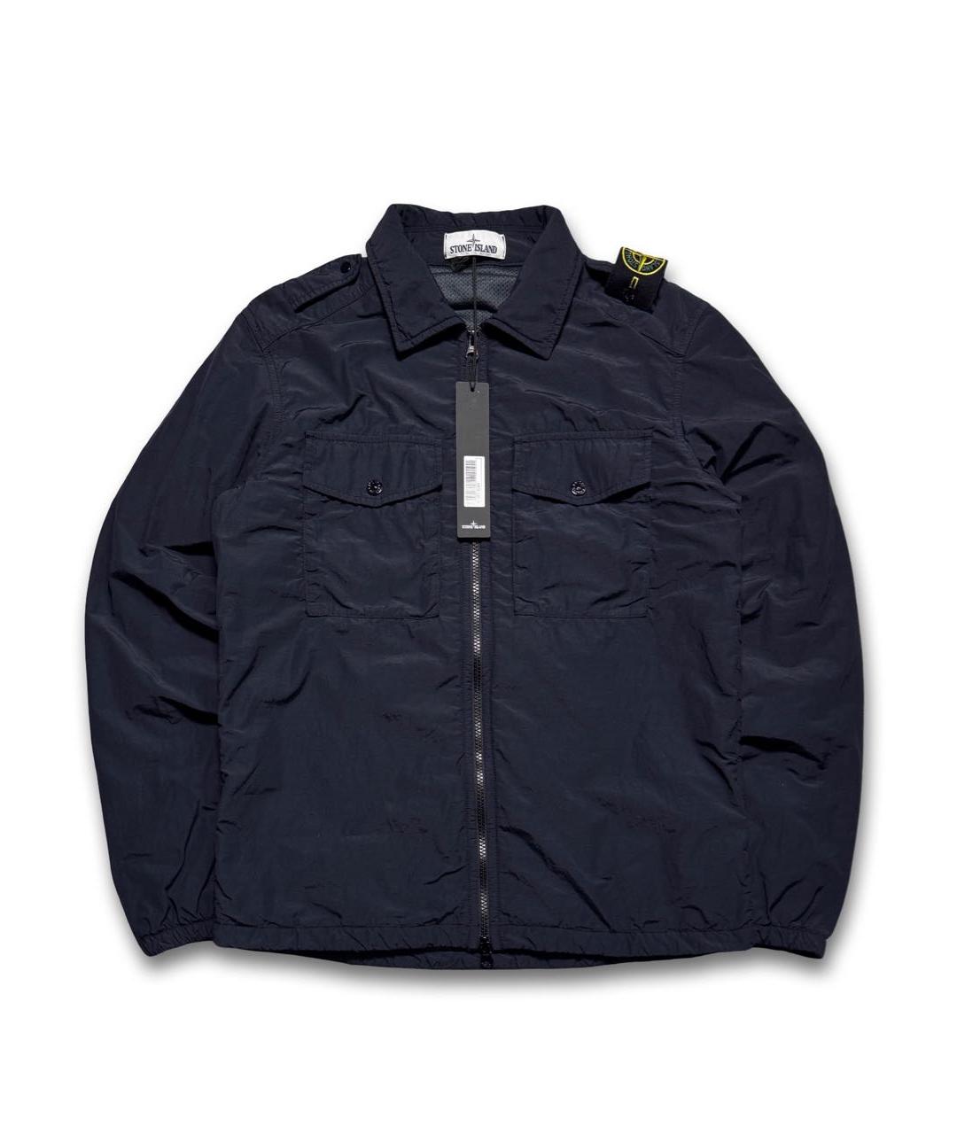 STONE ISLAND Темно-синяя полиамидовая куртка, фото 9