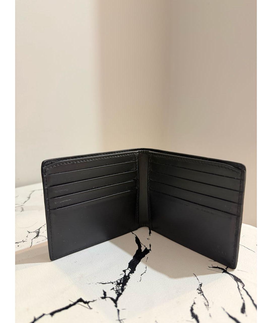 GUCCI Черный кожаный кошелек, фото 3