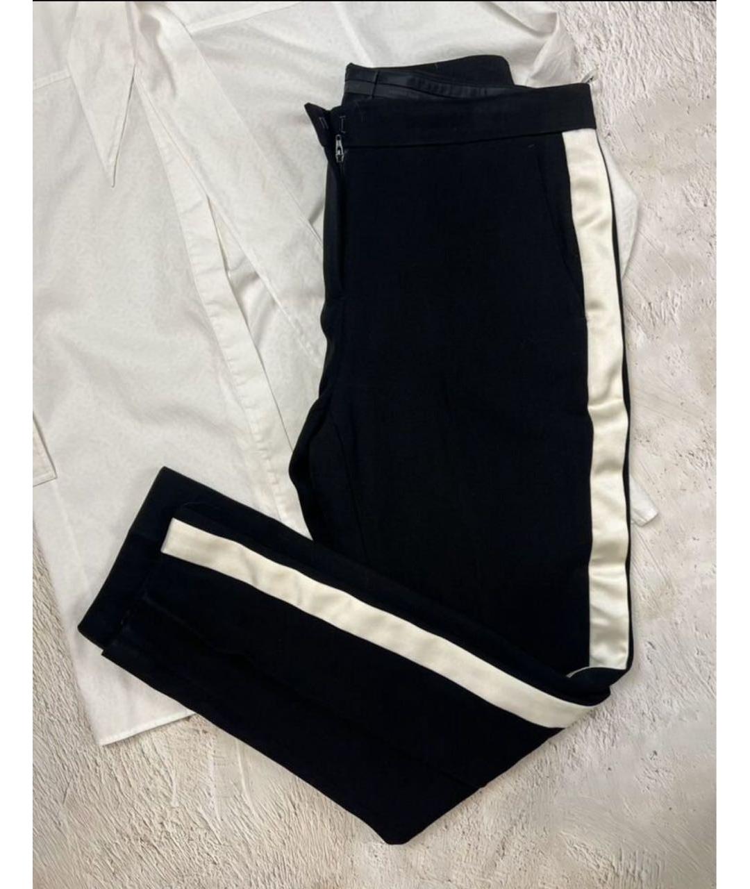 BURBERRY Черные шерстяные брюки узкие, фото 5