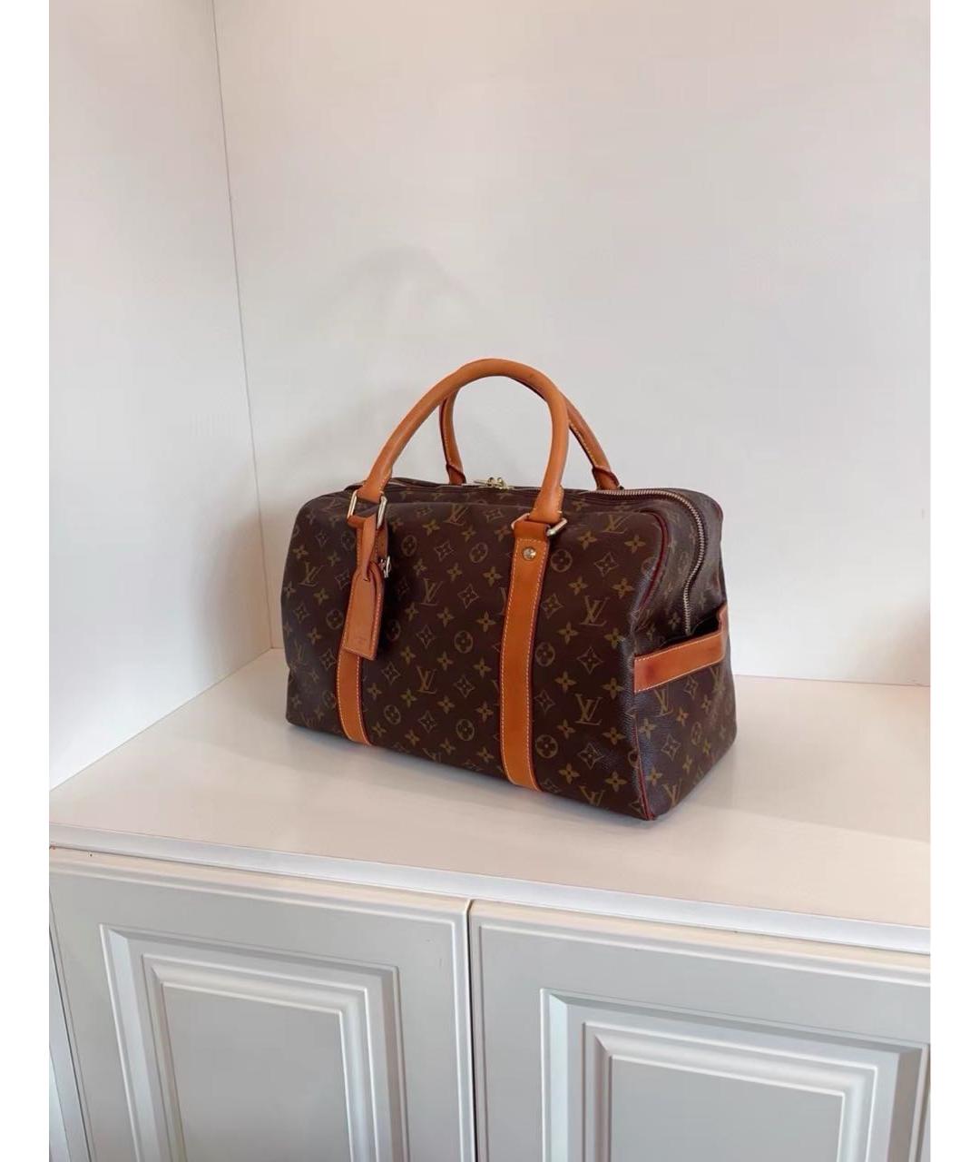 LOUIS VUITTON Коричневая сумка с короткими ручками, фото 5