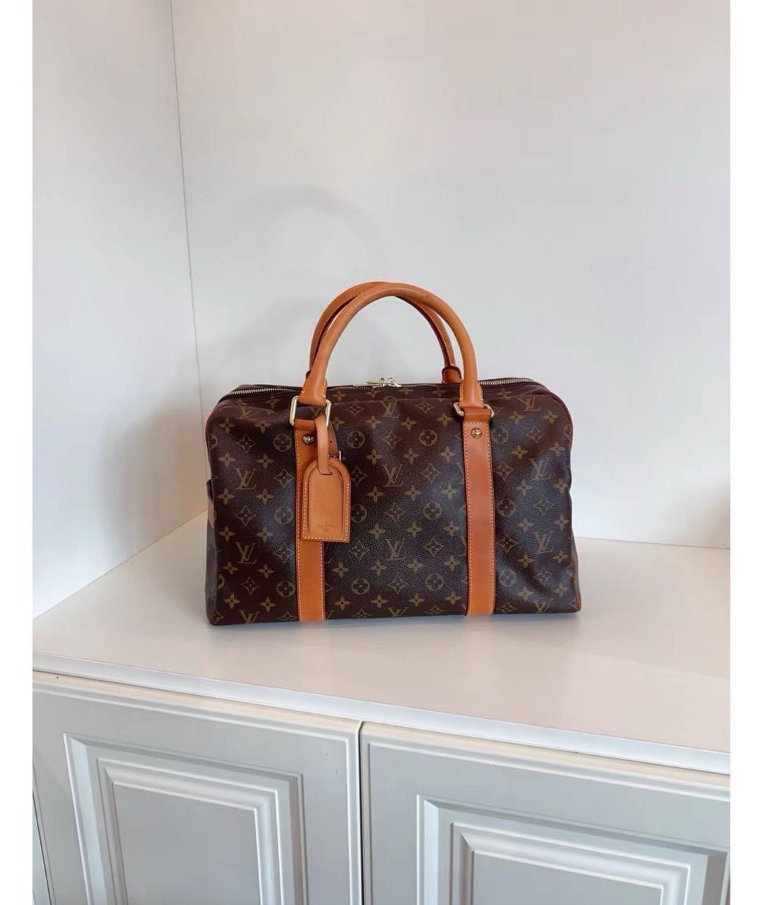 LOUIS VUITTON Коричневая сумка с короткими ручками, фото 2