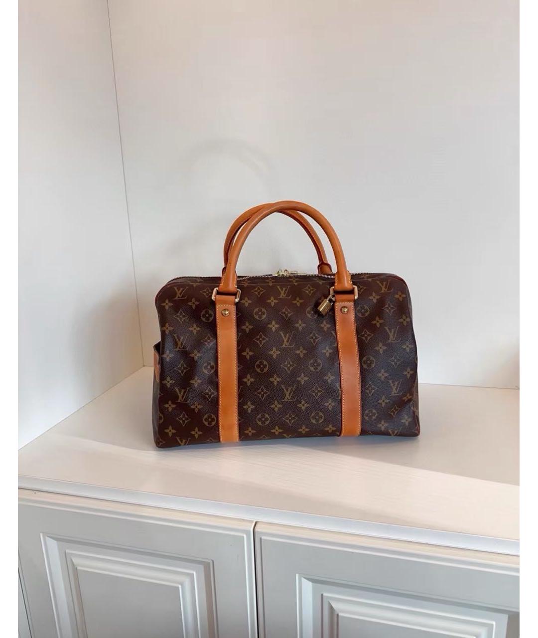 LOUIS VUITTON Коричневая сумка с короткими ручками, фото 3