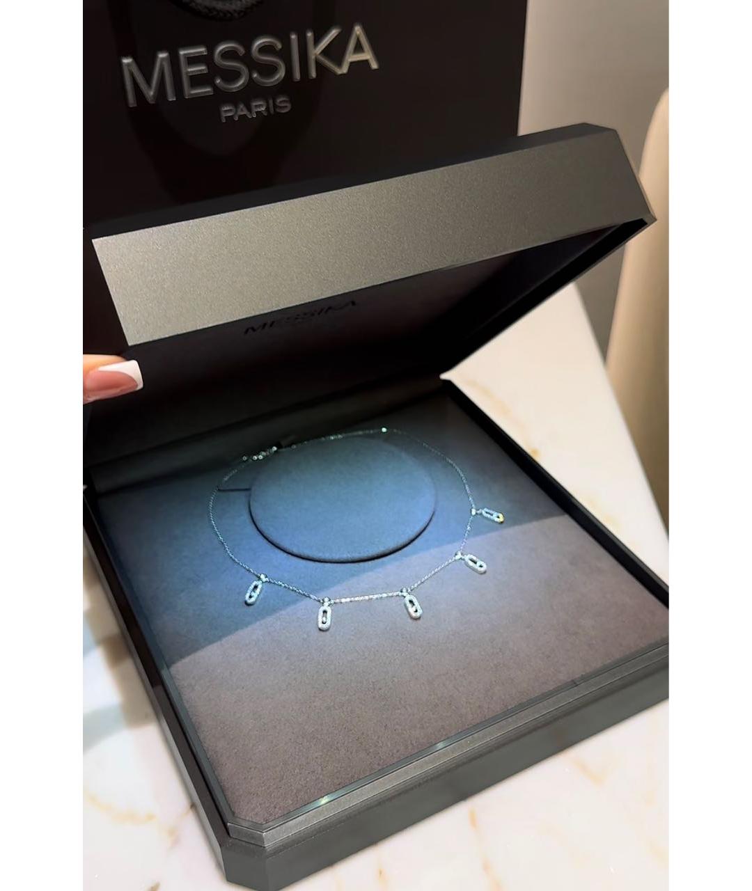 MESSIKA Серебряная цепочка/подвеска из белого золота, фото 3