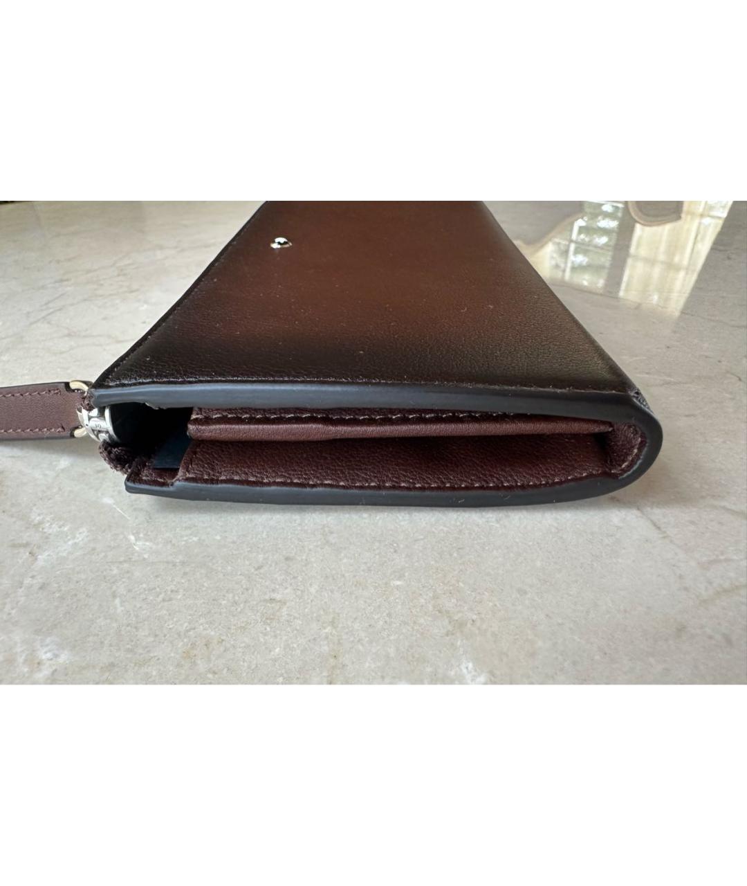 MONTBLANC Коричневый кожаный кошелек, фото 6