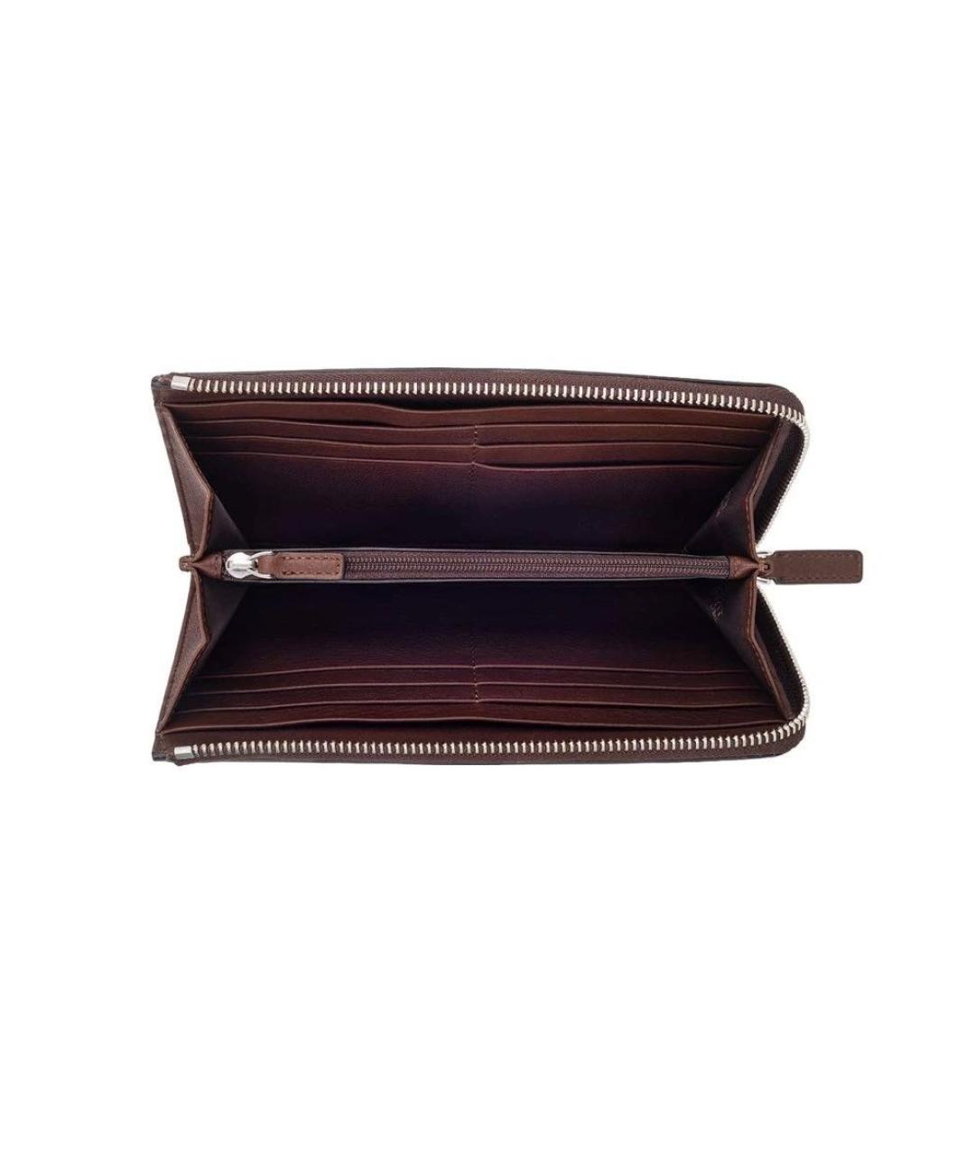 MONTBLANC Коричневый кожаный кошелек, фото 3