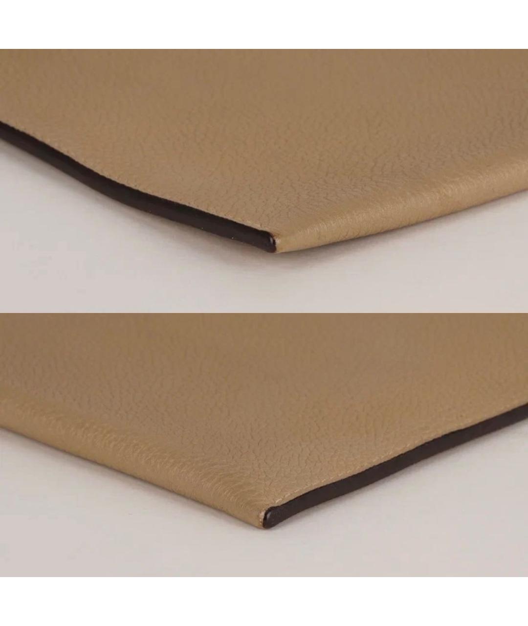 HERMES Бежевая кожаная папка для документов, фото 7