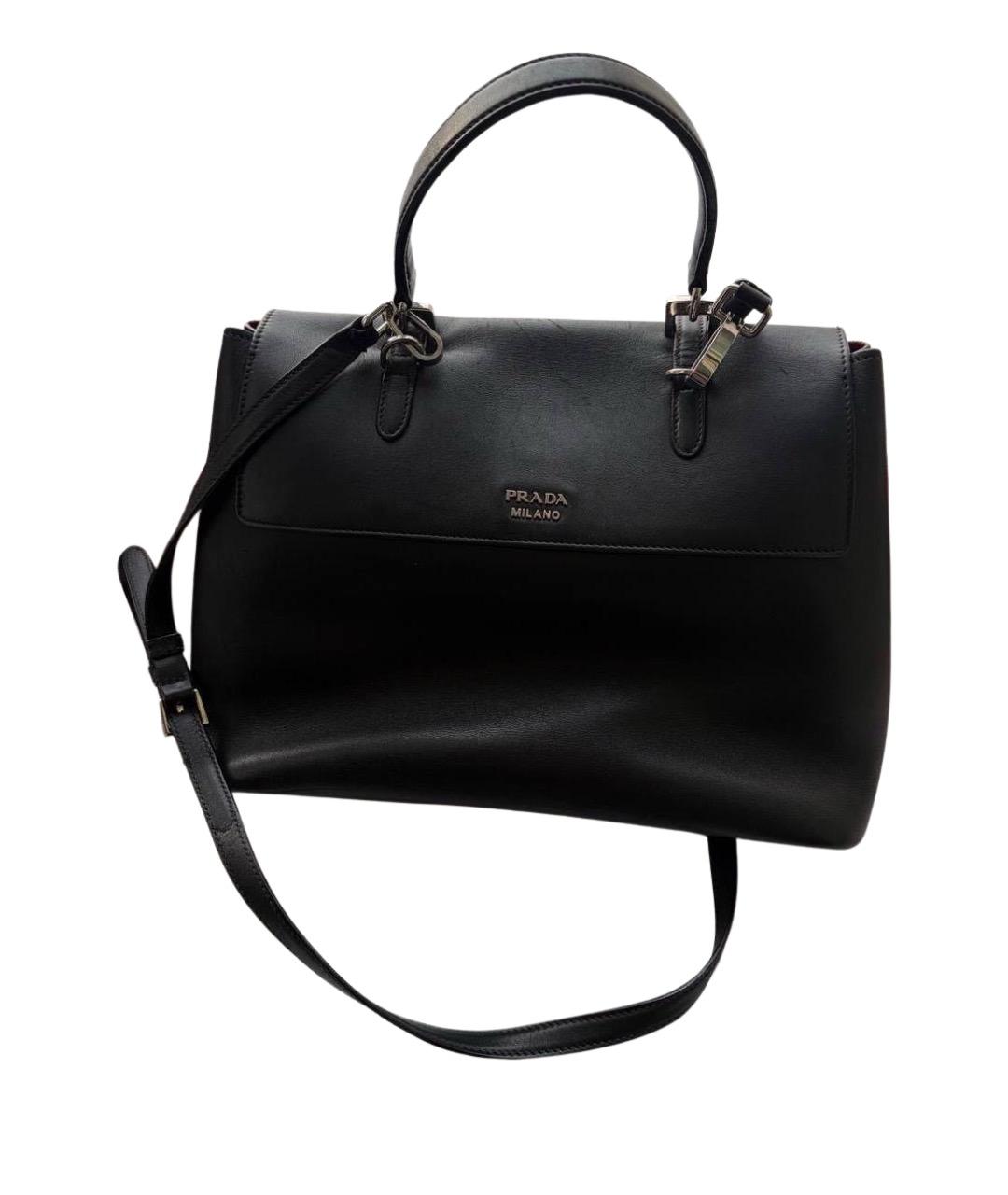 PRADA Черная кожаная поясная сумка, фото 1