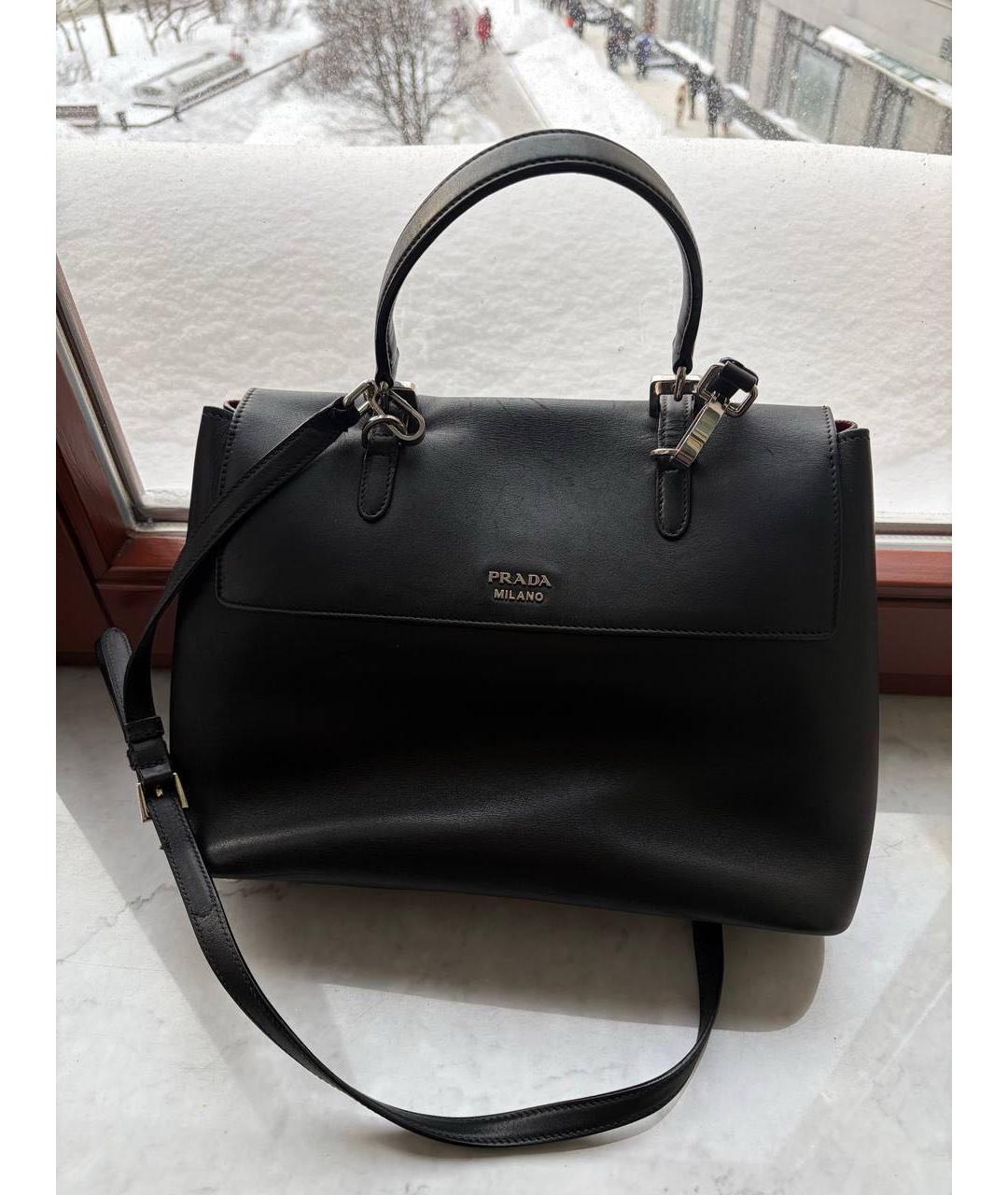 PRADA Черная кожаная поясная сумка, фото 7