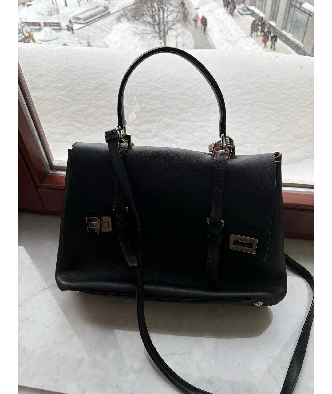 PRADA Черная кожаная поясная сумка, фото 2