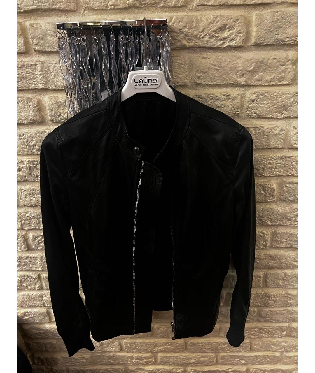 RICK OWENS Черная кожаная куртка, фото 5
